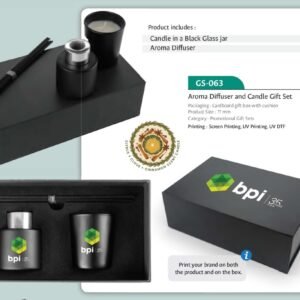 CITRUS CANDLE GS-063 Aroma Diffuser & Candle Gift Set