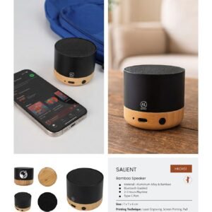 SALIENT HK0451 Bamboo Bluetooth Speaker