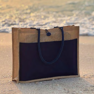 TRUCS Jute Bag with Canvas Pocket – HK0049