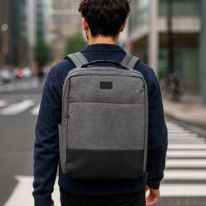 CRYPTO Leather Fabric Backpack – HK0428