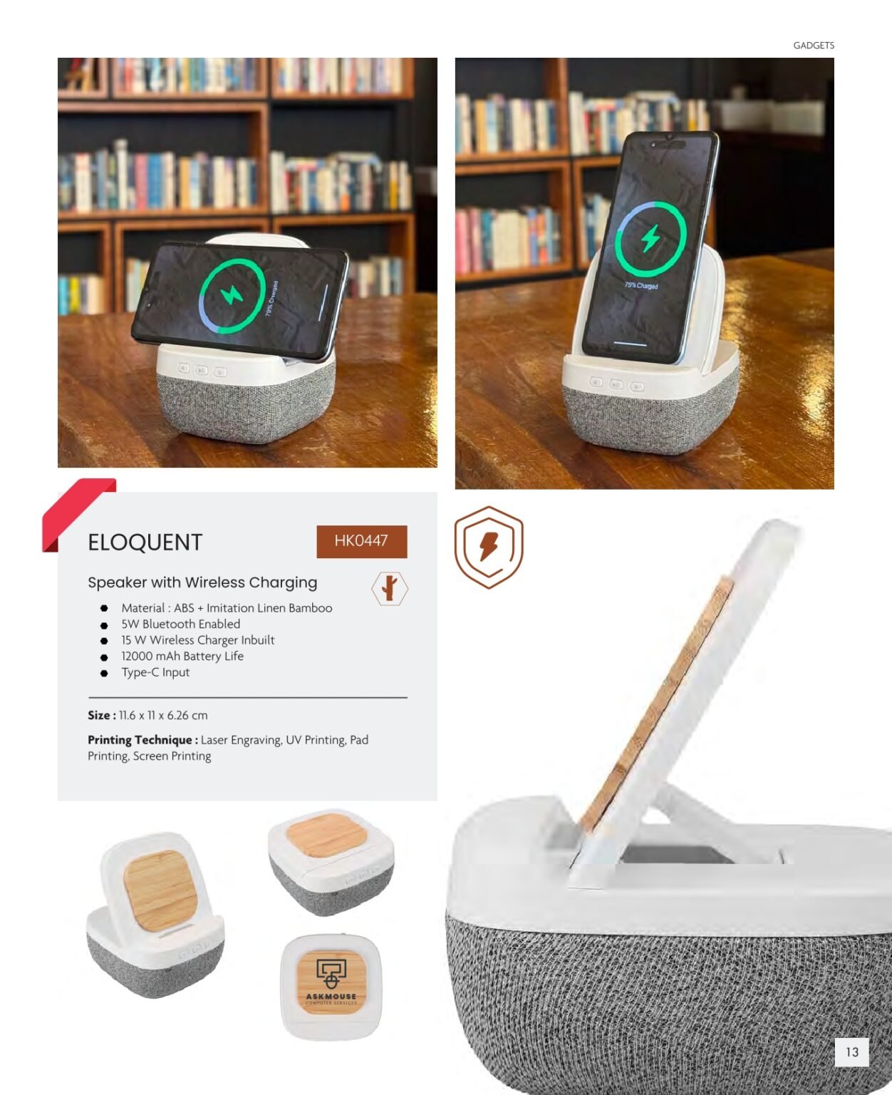 ELOQUENT Wireless Speaker with Charging – HK0447 - Al Nawras ...